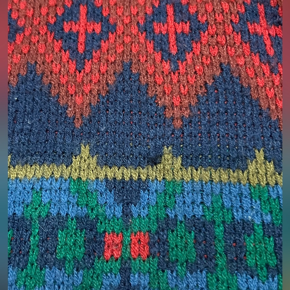 Vintage 90s Trend Basic Geometric Pattern Acrylic… - image 4